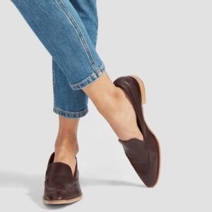 Everlane Loafers Women’s 10 Burgundy Beautiful Fall Shoe Leather Made in Italy